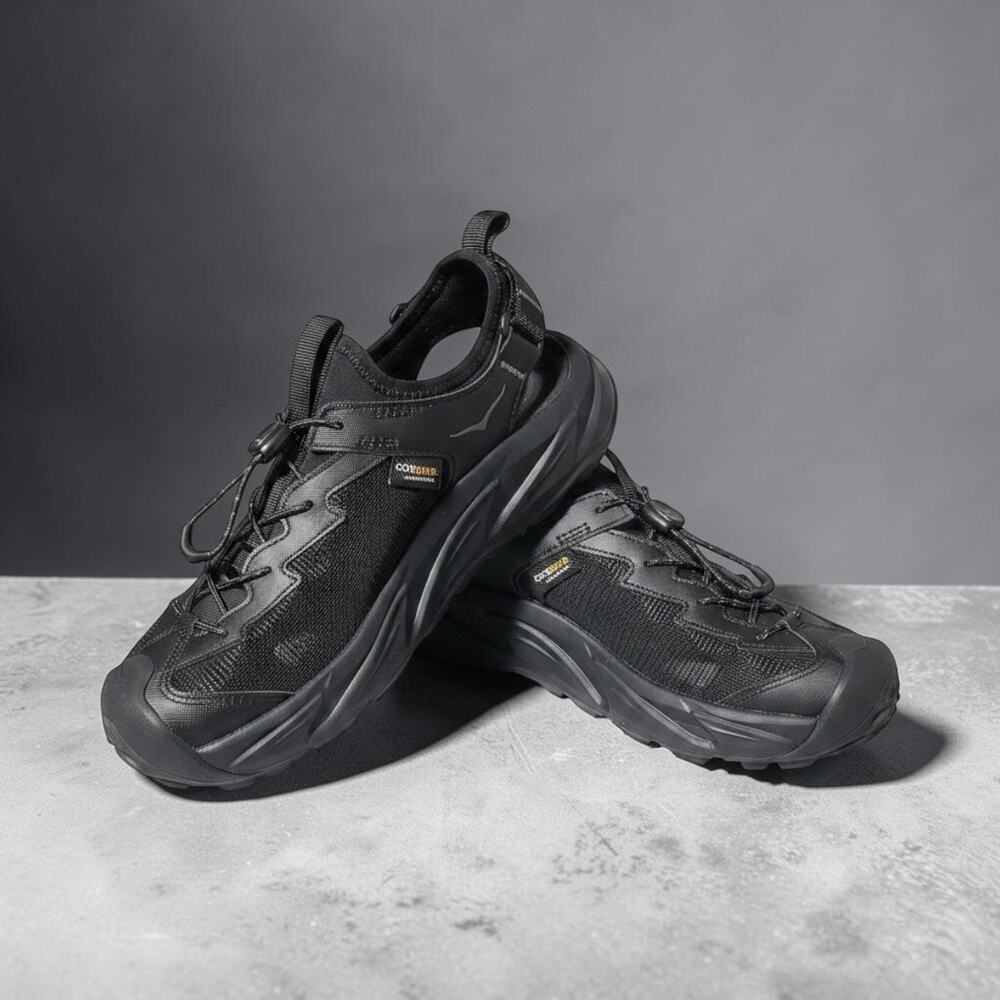 Hoka One One Black Hopara 2  Style#1162552 NWB Sz 6MD, Women 7.5 Hiking Trail